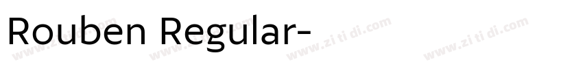 Rouben Regular字体转换